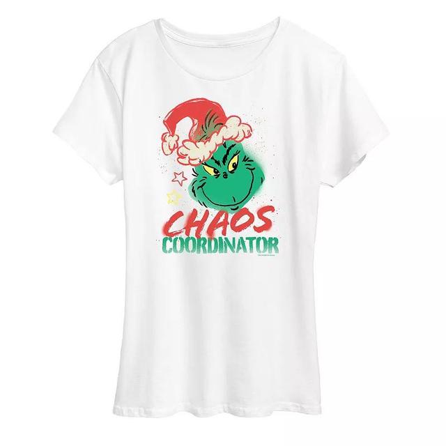 Womens Dr. Seuss The Grinch Chaos Coordinator Graphic Tee, Girls Product Image