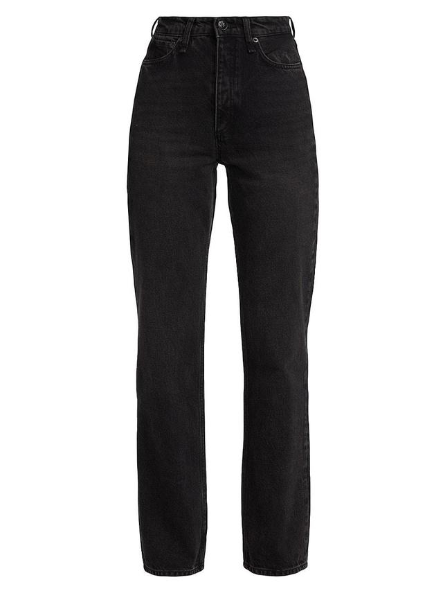 Womens Alex High-Rise Straight-Leg Jeans Product Image