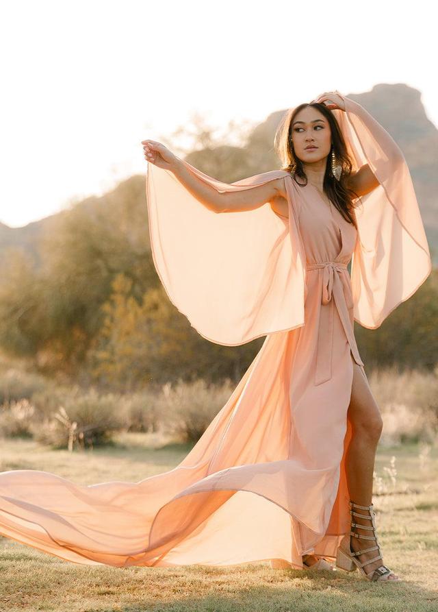 Nerina Dress in Desert Shell Product Image