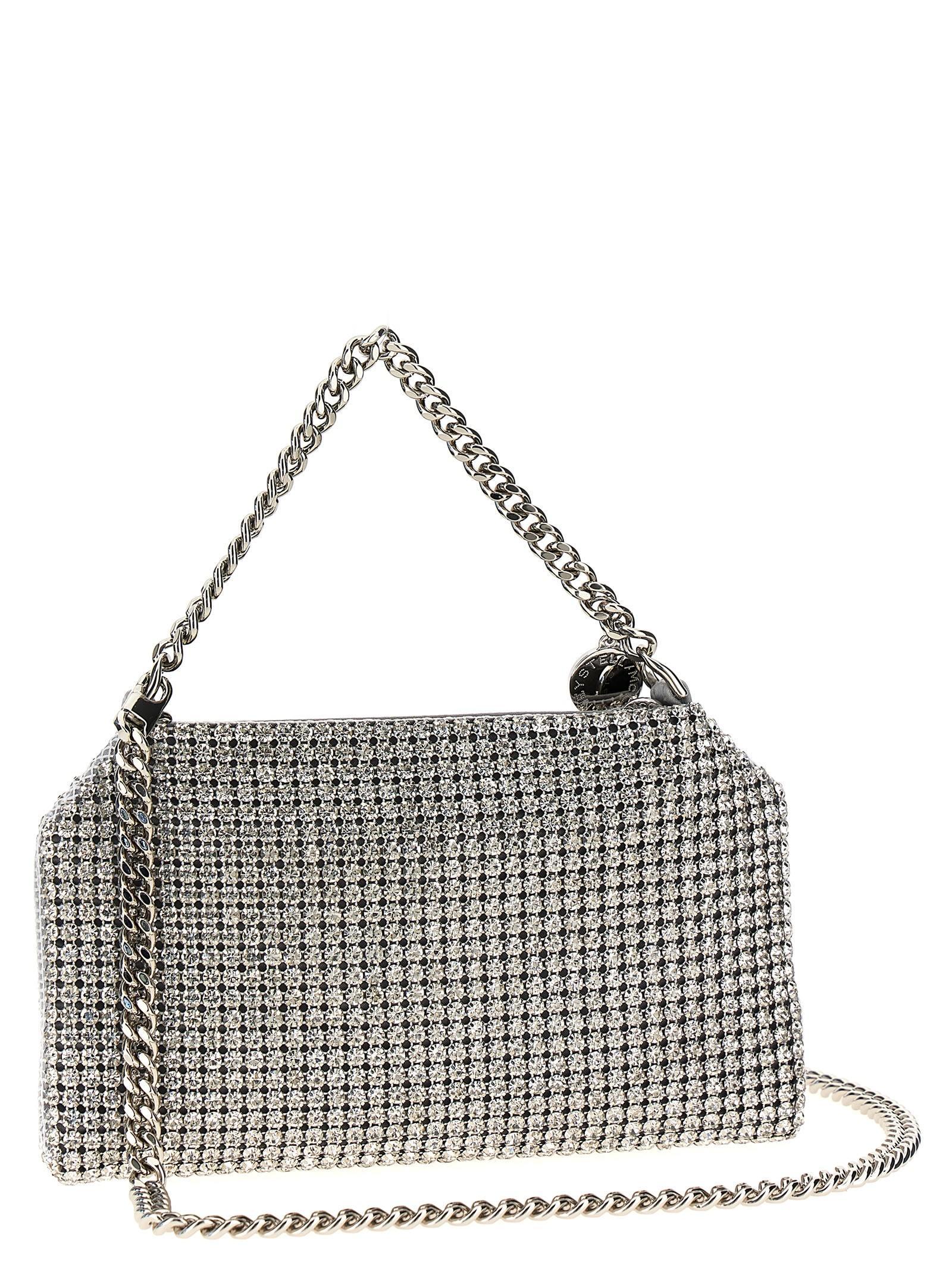 Falabella Embellished Shoulder Bag In Silver Product Image