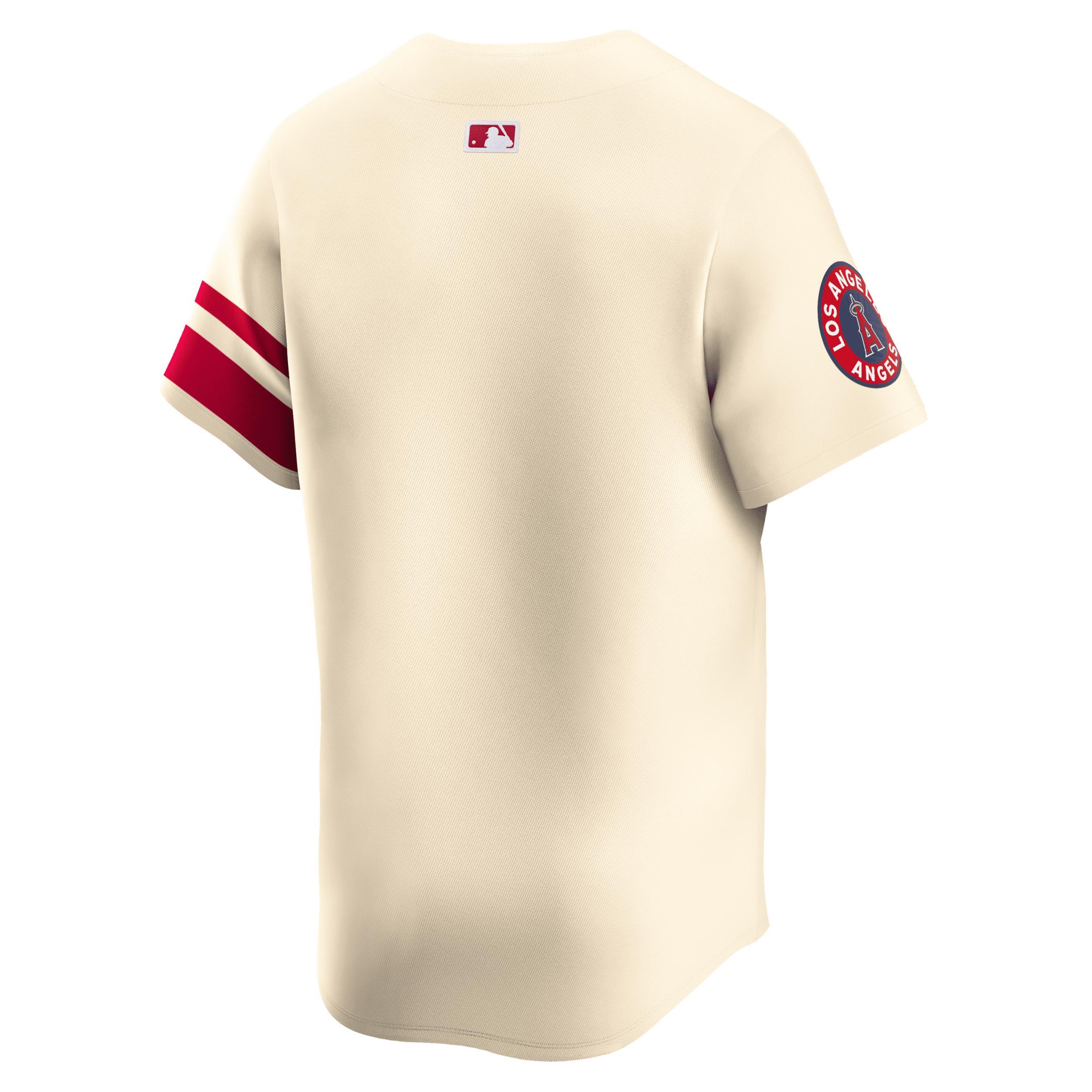 Nike Mens Cream Los Angeles Angels City Connect Limited Jersey - Cream Product Image