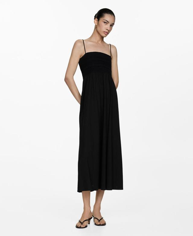 Mango Womens Flared Midi-Dress Product Image