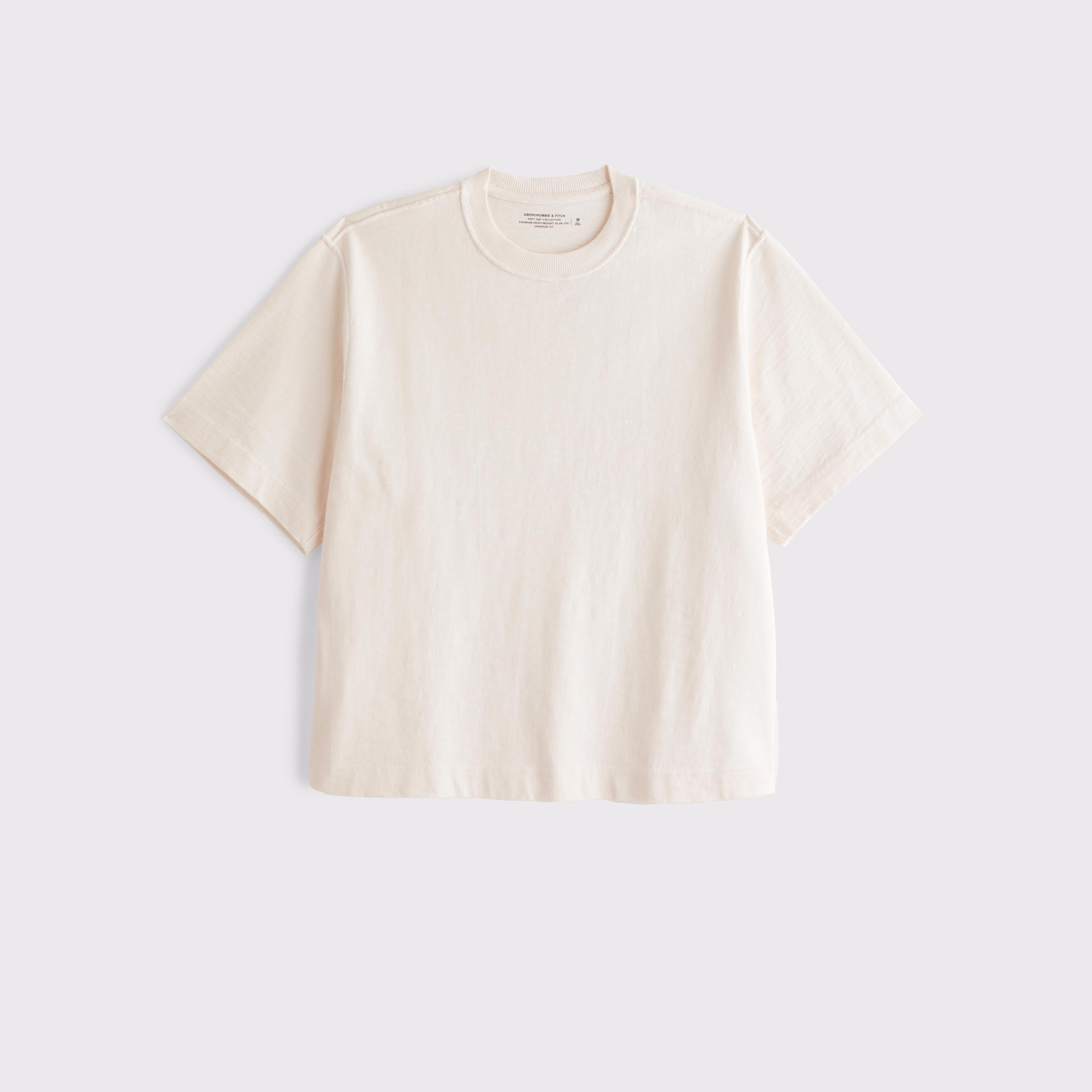 Premium Heavyweight Slub Cropped Tee Product Image