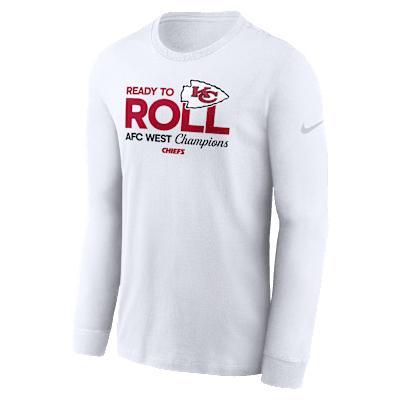 Kansas City Chiefs 2024 AFC West Champions Trophy Collection Men's Nike NFL Long-Sleeve T-Shirt Product Image