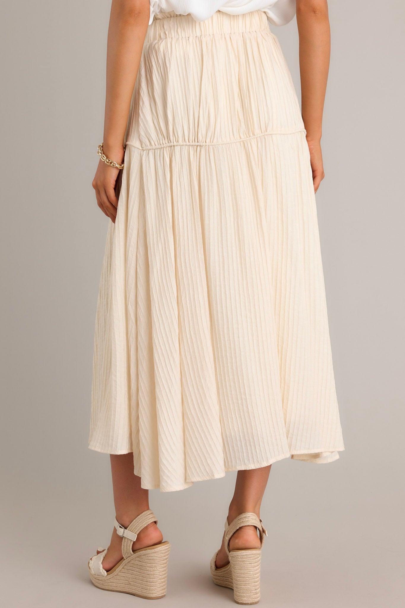 Infinite Allure Beige Maxi Skirt Product Image