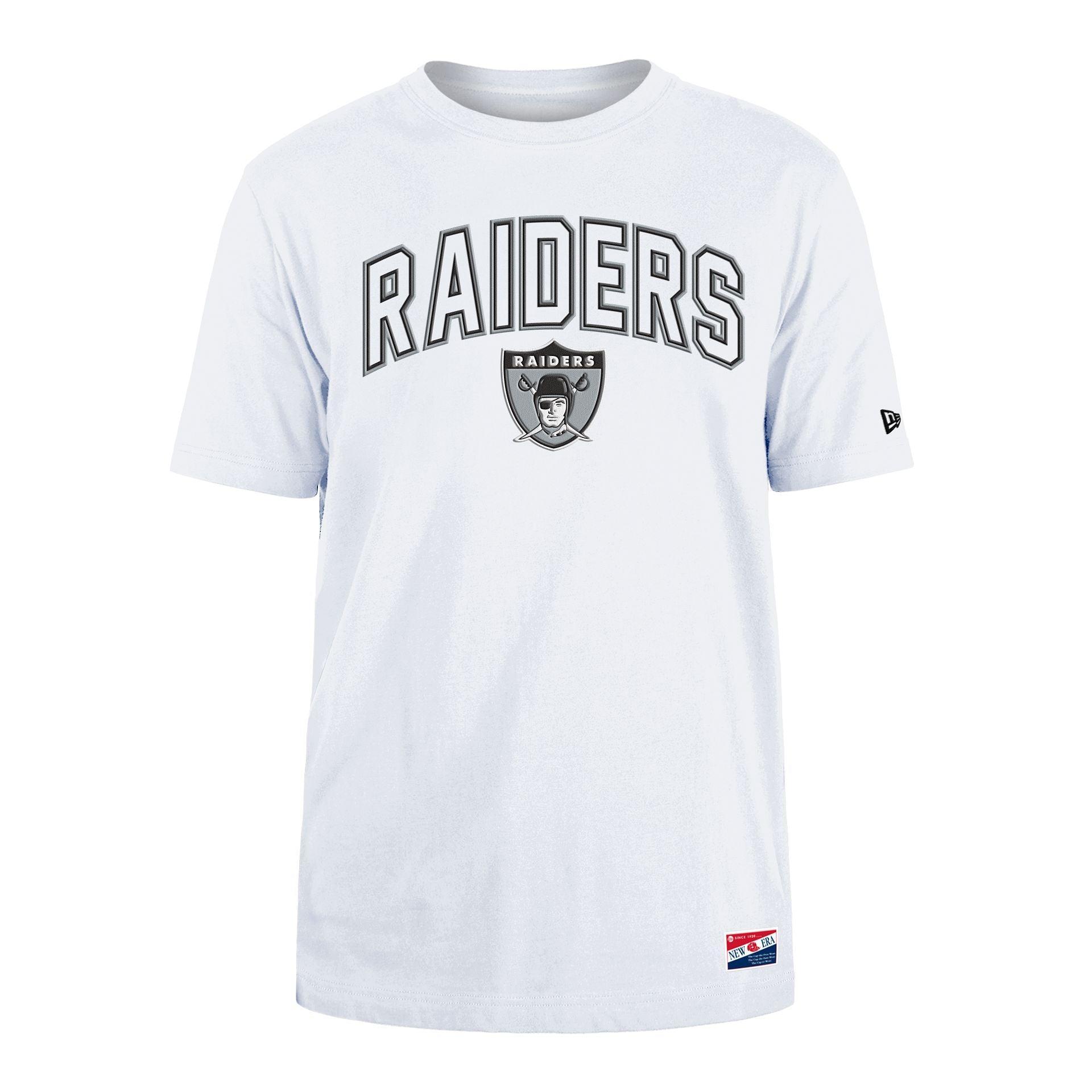 Las Vegas Raiders Throwback White T-Shirt Male Product Image