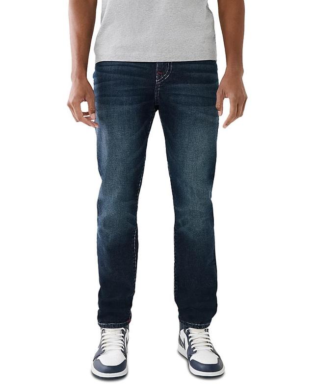 True Religion Rocco Super T No Flap Stretch Skinny Fit Jeans in Naos Dark Product Image