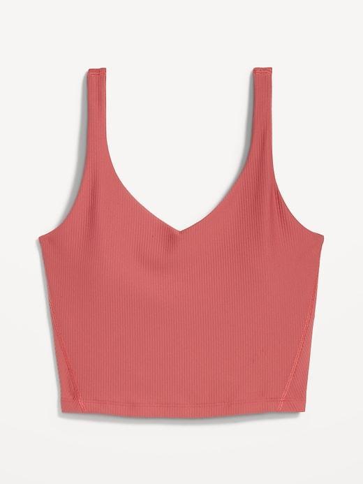 Light Support PowerSoft Ribbed Longline Sports Bra Product Image