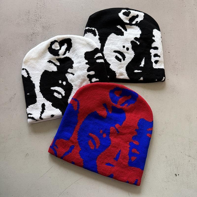 Graphic Print Beanie Product Image