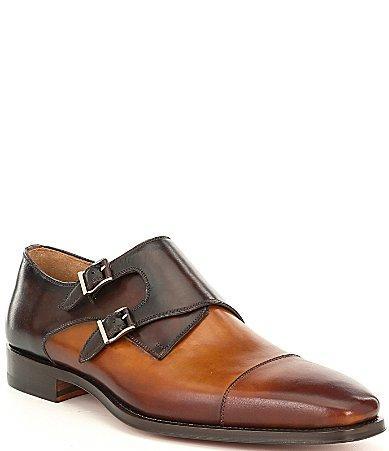 Magnanni Mens Jaden Double Monk Strap Color Block Dress Shoes Product Image