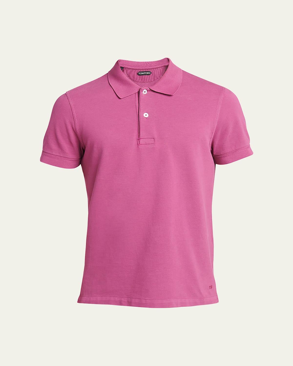 TOM FORD Short Sleeve Cotton Piqu Polo Product Image