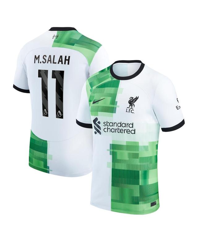 Mens Nike Mohamed Salah White Liverpool 2023/24 Away Replica Player Jersey - White Product Image