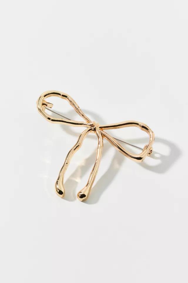 Metal Bow Brooch Product Image