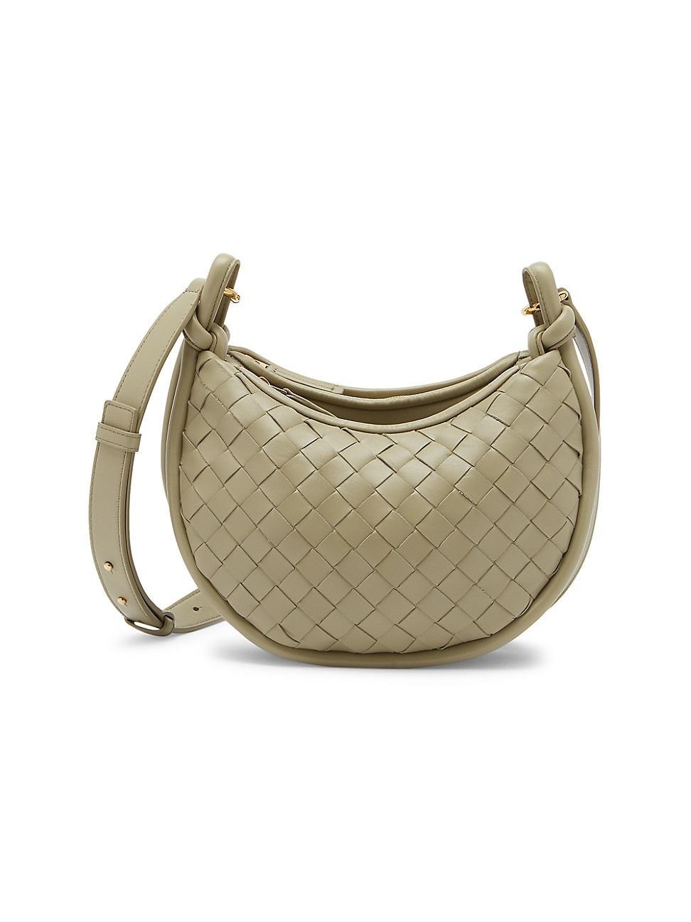 Womens Gemelli Intrecciato Leather Messenger Bag Product Image