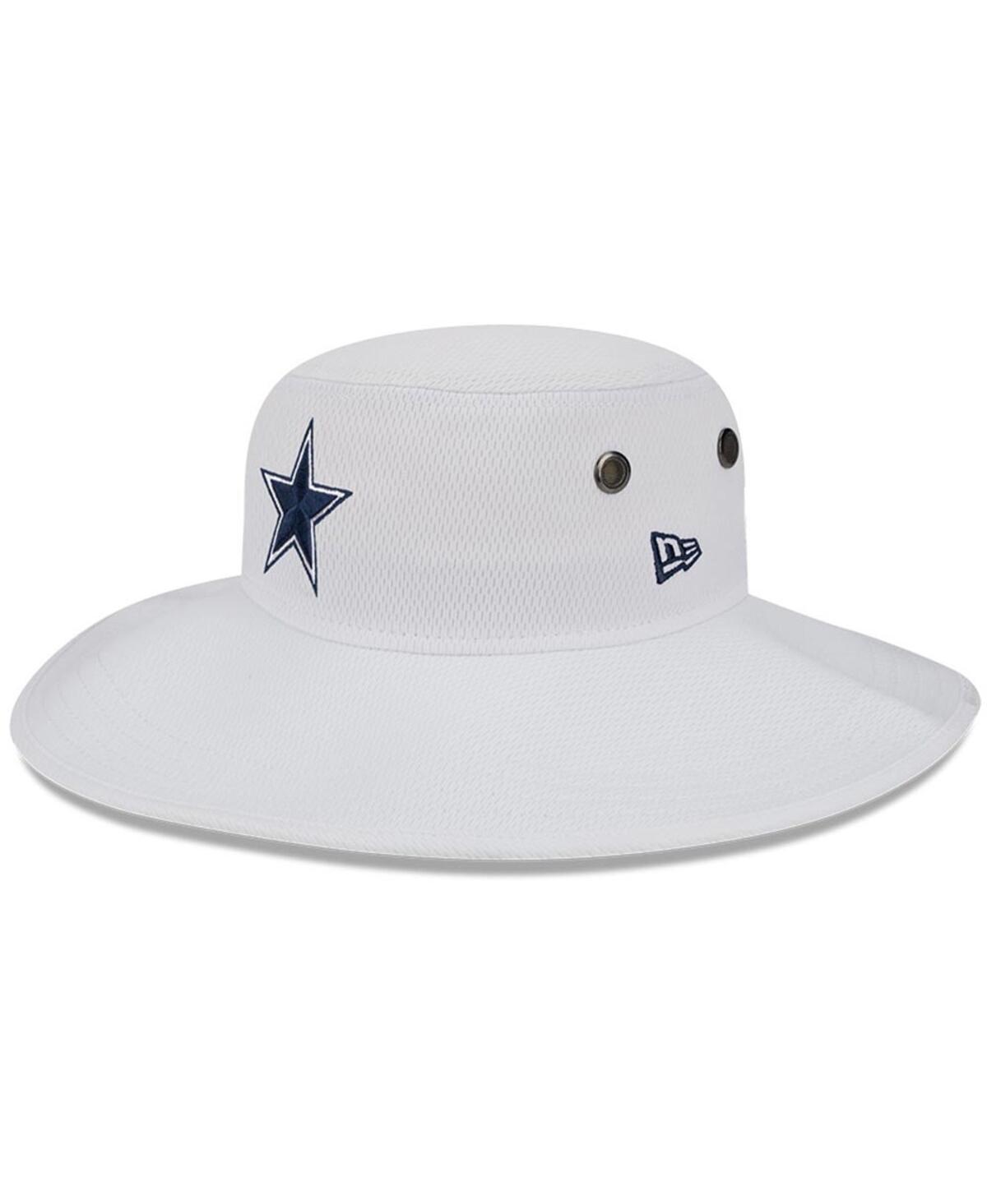 Mens New Era White Dallas Cowboys 2023 Nfl Training Camp Panama Bucket Hat Product Image