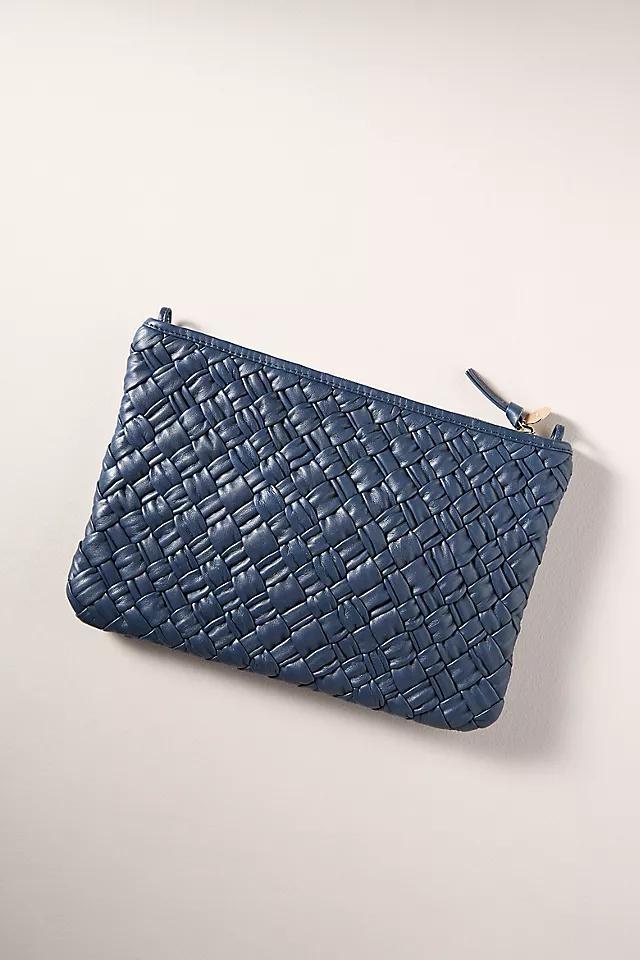 Clare V. Puffy Woven Flat Clutch Product Image