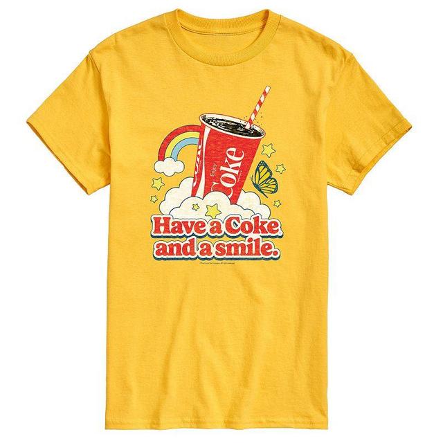 Mens Coca-Cola Have A Coke And A Smile Graphic Tee Blue Product Image