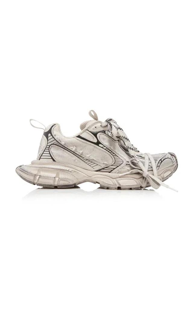 BALENCIAGA 3xl Distressed Canvas Sneakers In Neutrals Product Image