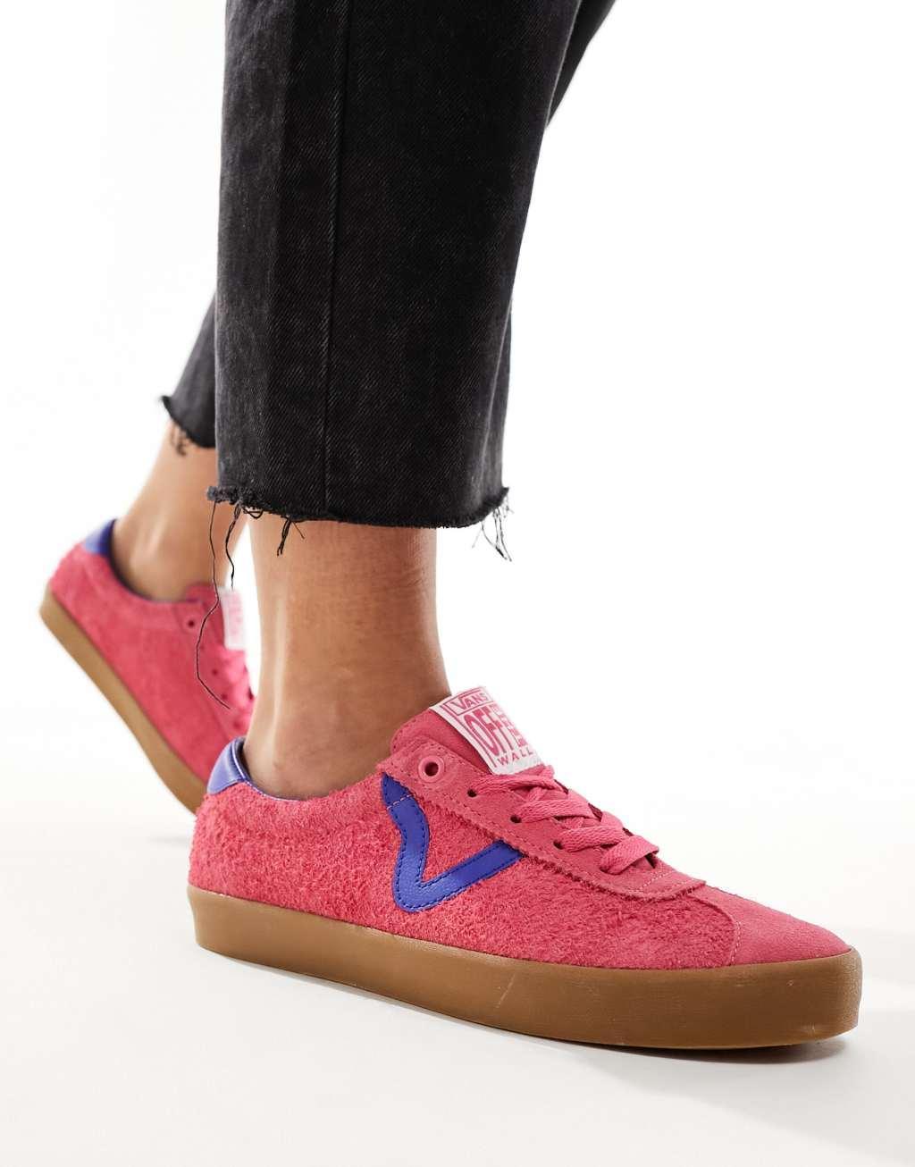 Vans FU Sport Low sneakers with rubber sole in pink and blue Product Image