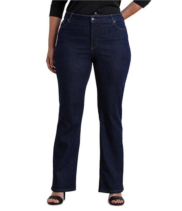 Lauren Ralph Lauren Plus Size High-Rise Bootcut Jeans Product Image