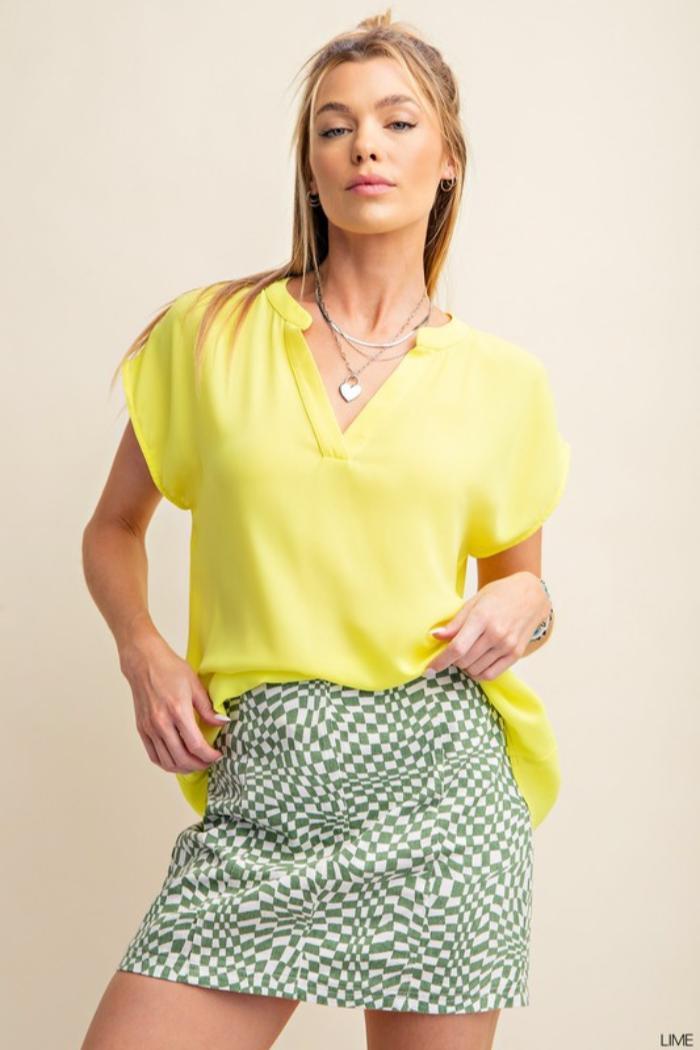 V Neck Short Sleeve Top product image