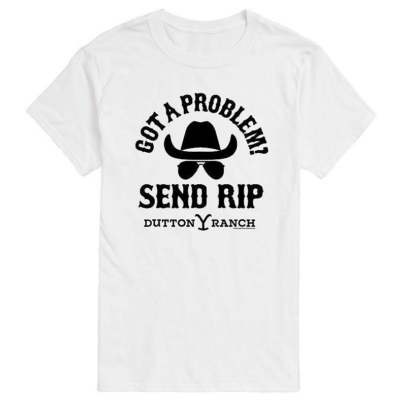 Big & Tall Yellowstone Got Problem Tee, Mens Med Grey Product Image