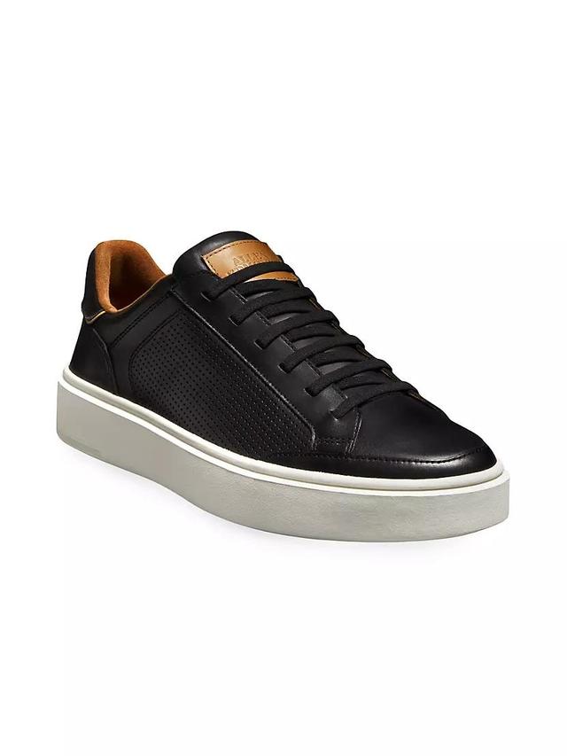 Mens City Sport Sneakers In Leather With Printed Logo Product Image