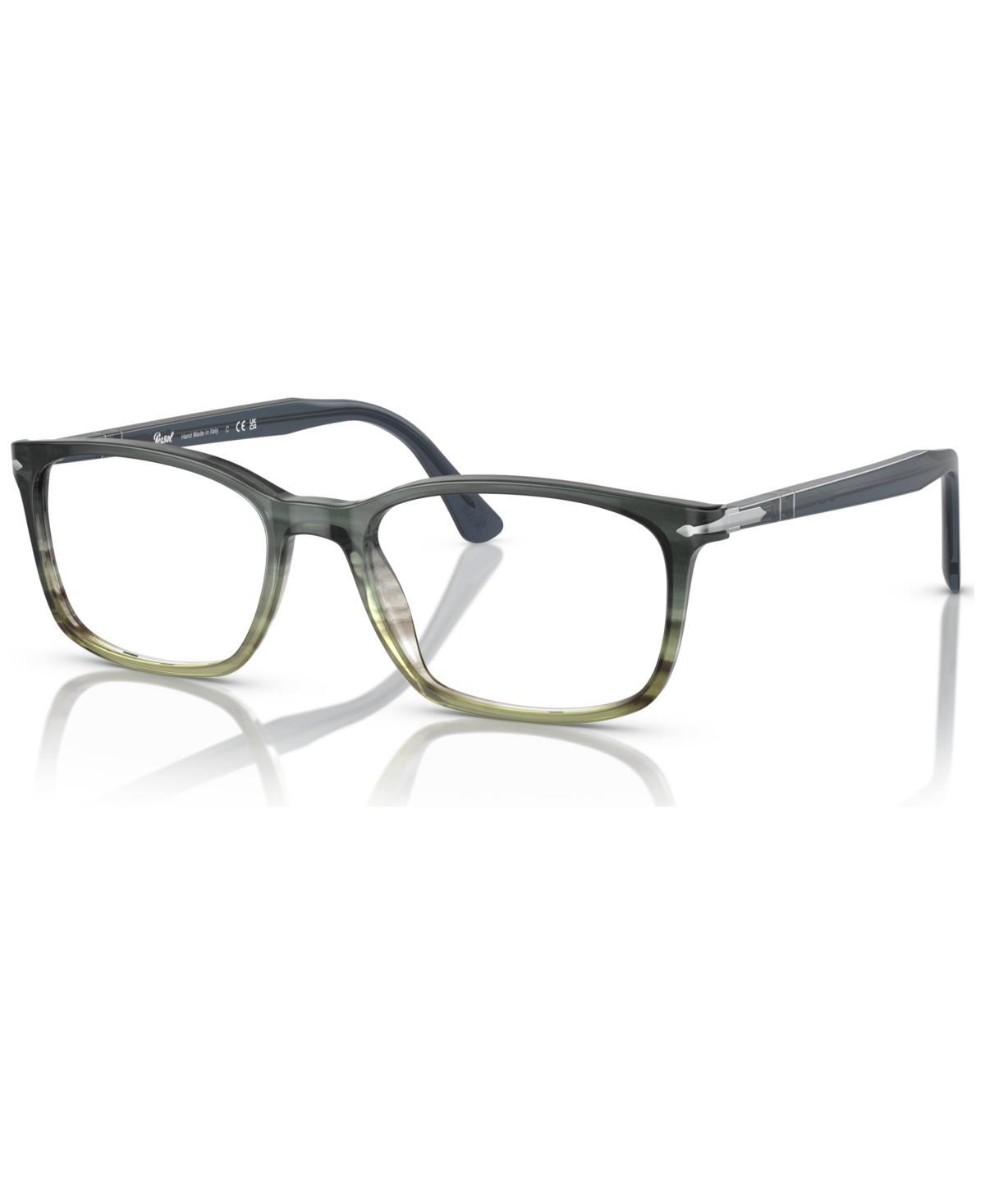 Persol Mens Eyeglasses, PO3189V - Gray Striped Green Gradient Product Image