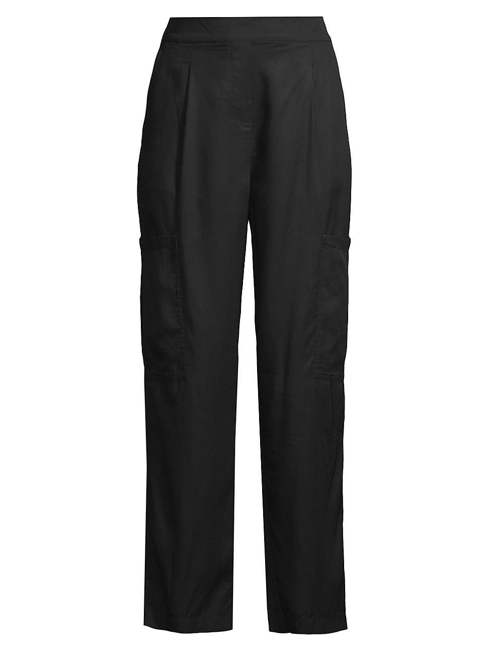 Womens Refined Satin Cargo Pants Product Image