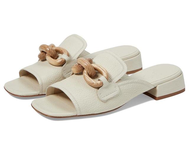 Enna Leather Wooden-Link Mule Sandals Product Image