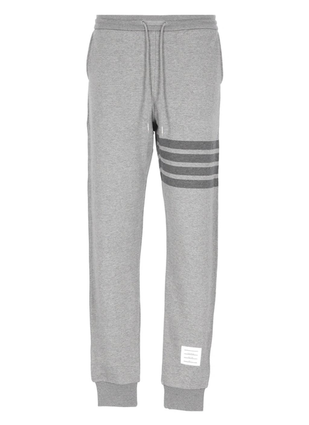 Mens Grey Cotton Joggers Product Image