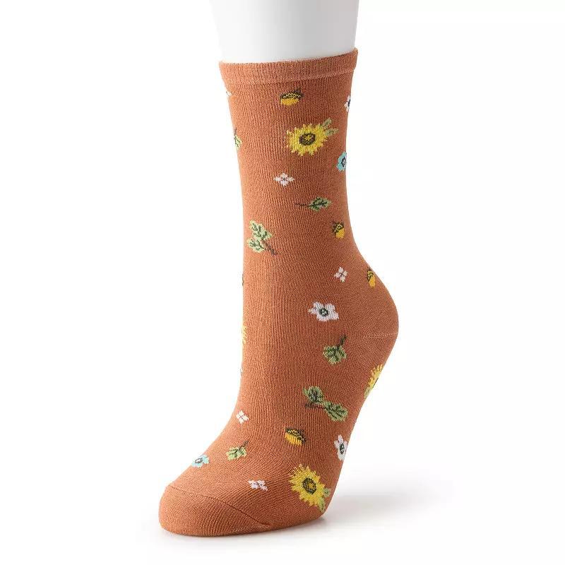 Womens Fall Fashion Novelty Crew Socks Product Image