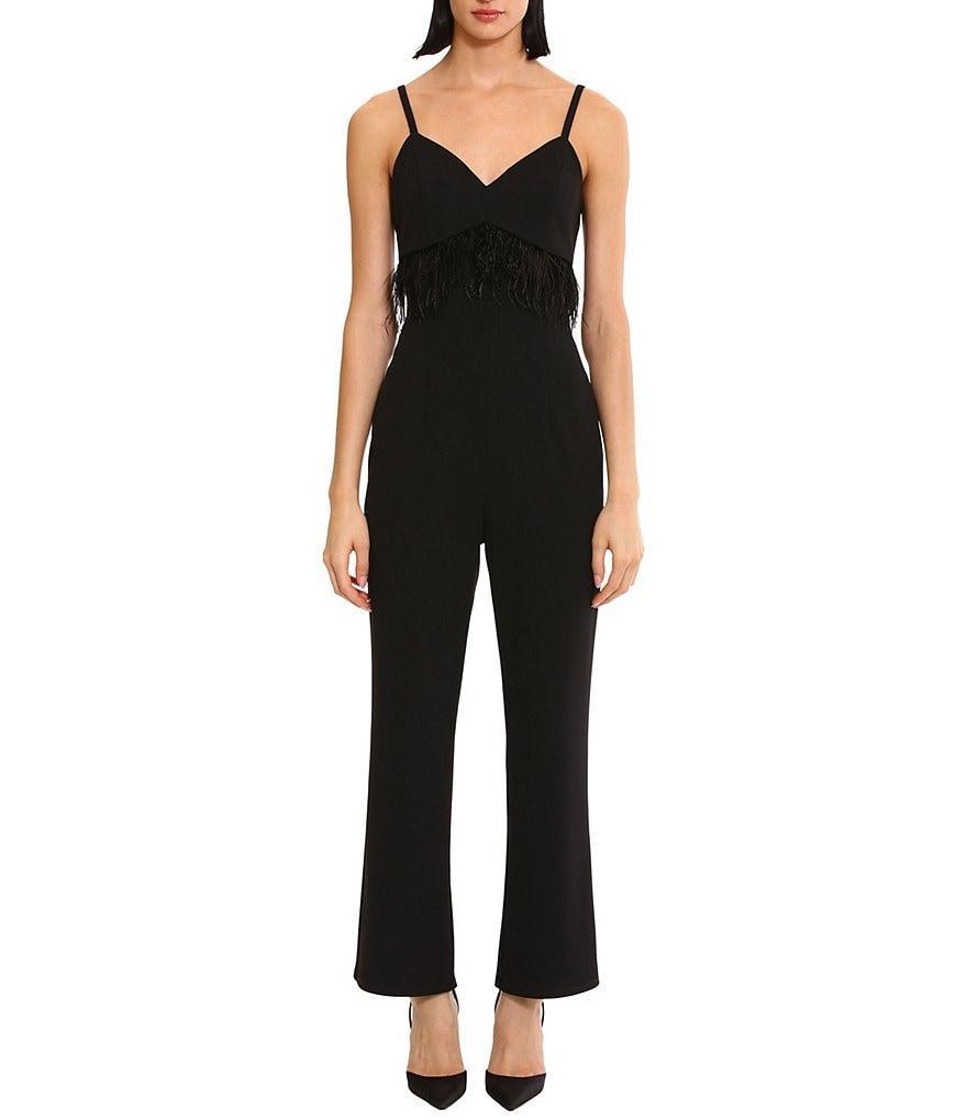 Donna Morgan Sleeveless V-Neck Scuba Crepe Jumpsuit Product Image