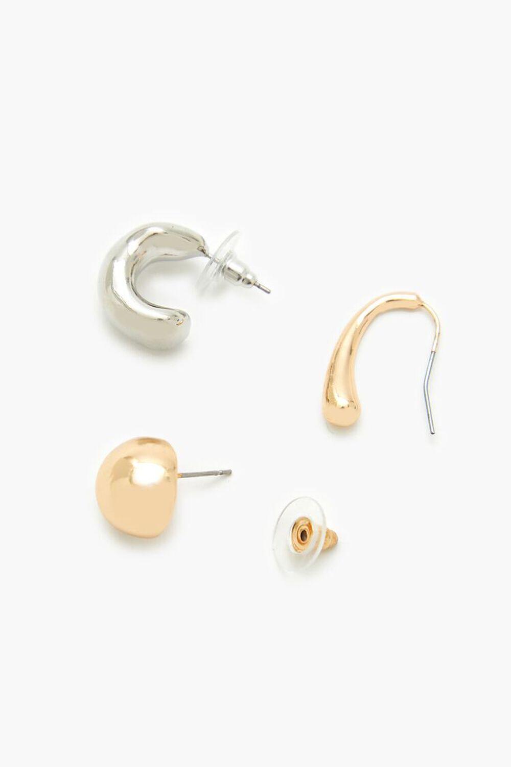 Stud & Geo Hoop Earring Set | Forever 21 Product Image