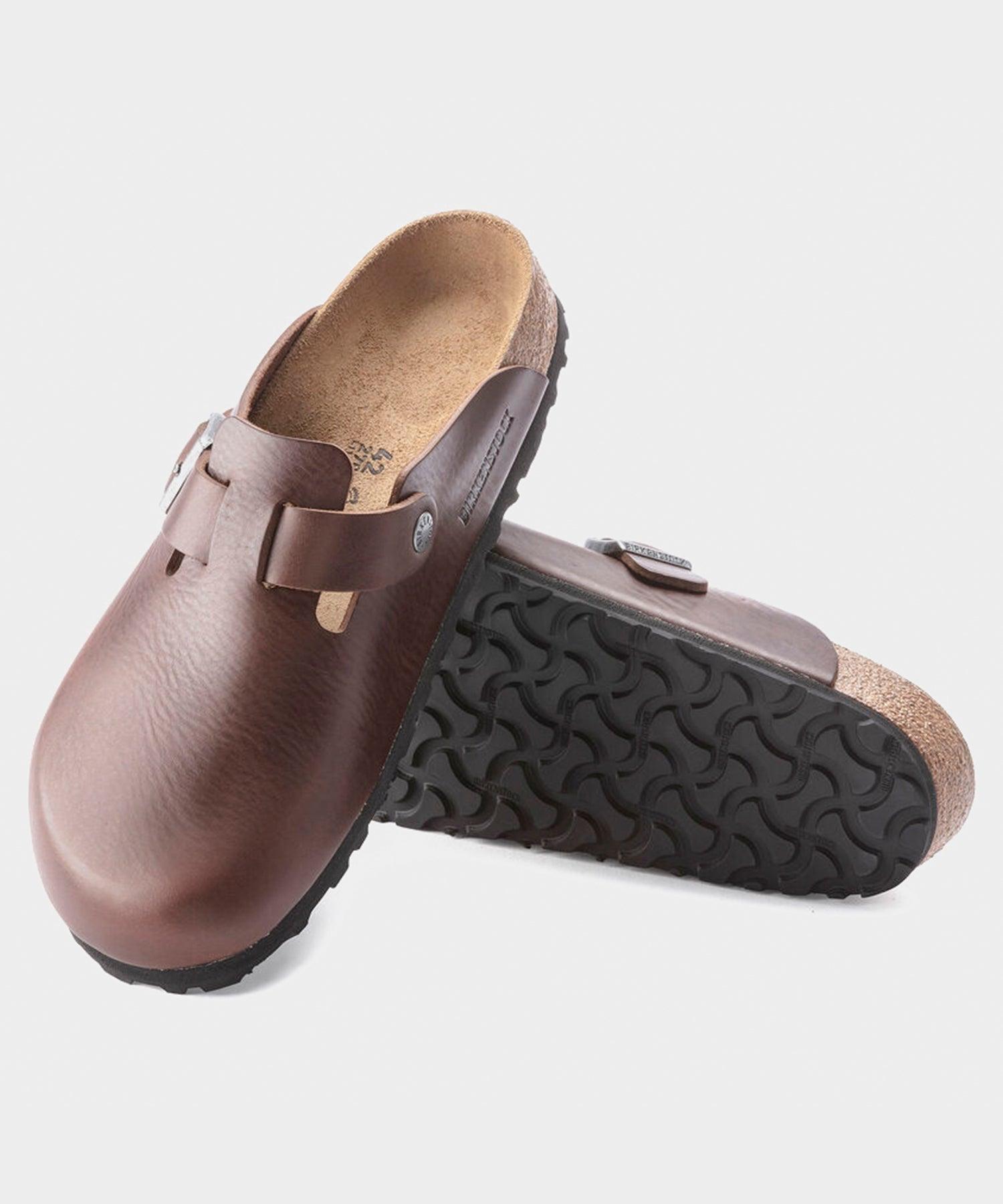 Birkenstock Boston Grip in Vintage Brown Leather Product Image