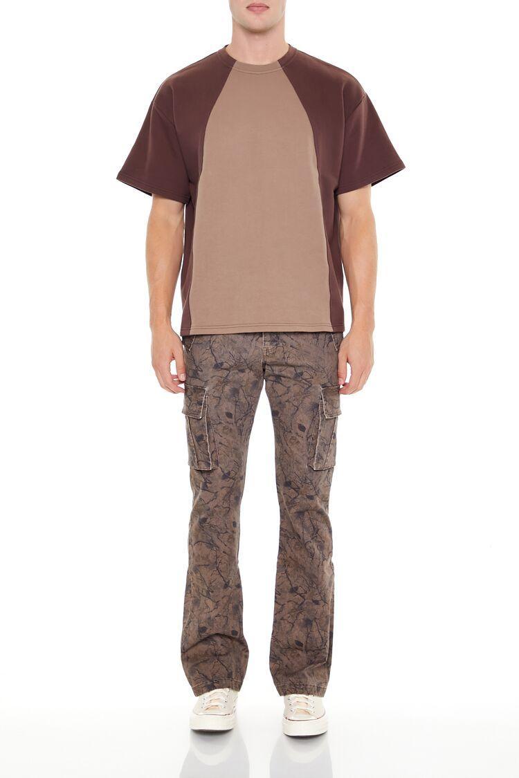 Slim-Fit Leaf Print Cargo Pants | Forever 21 Product Image