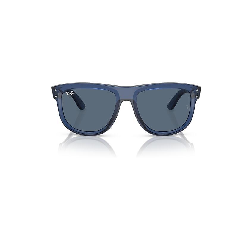 DOLCE & GABBANA Dolce And Gabbana Dark Grey Rectangular Ladies Sunglasses Dg6187 309487 53 In Blue Product Image