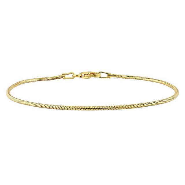 Stella Grace Sterling Silver 1.2 mm Snake Chain Bracelet, Womens Yellow Product Image