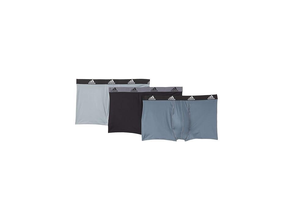 adidas Big Tall Performance Boxer Brief 3-Pack (Grey/Onix Men's Underwear Product Image