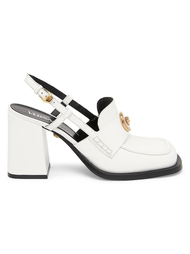 Versace Womens Square Toe High Heel Loafer Pumps Product Image