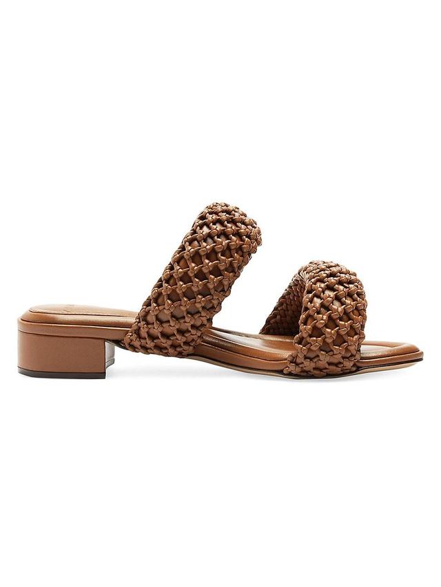 Womens Lilla 30MM Woven Leather Sandals Product Image