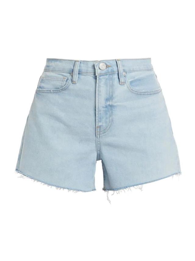 FRAME Women's Le Brigette High-rise Cut-off Stretch Jean Shorts In Soap Product Image