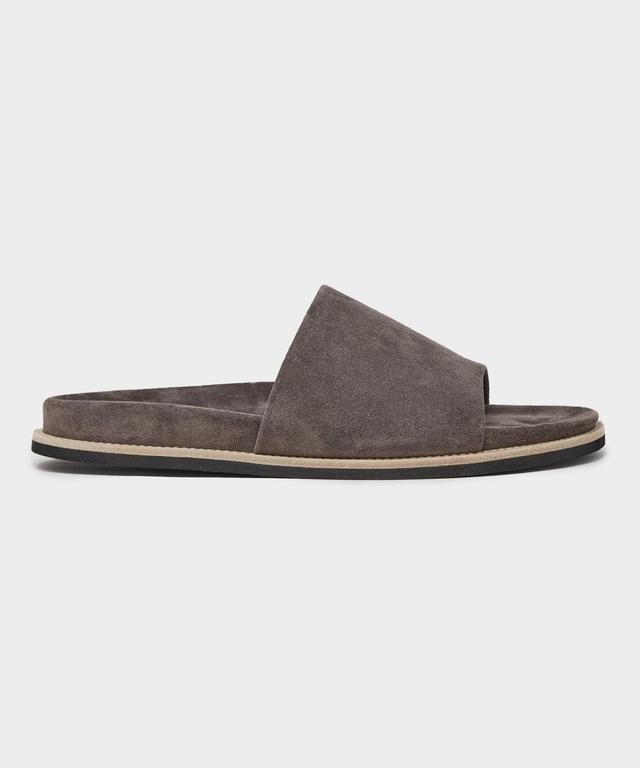 Nomad Suede Slide in Gray Product Image