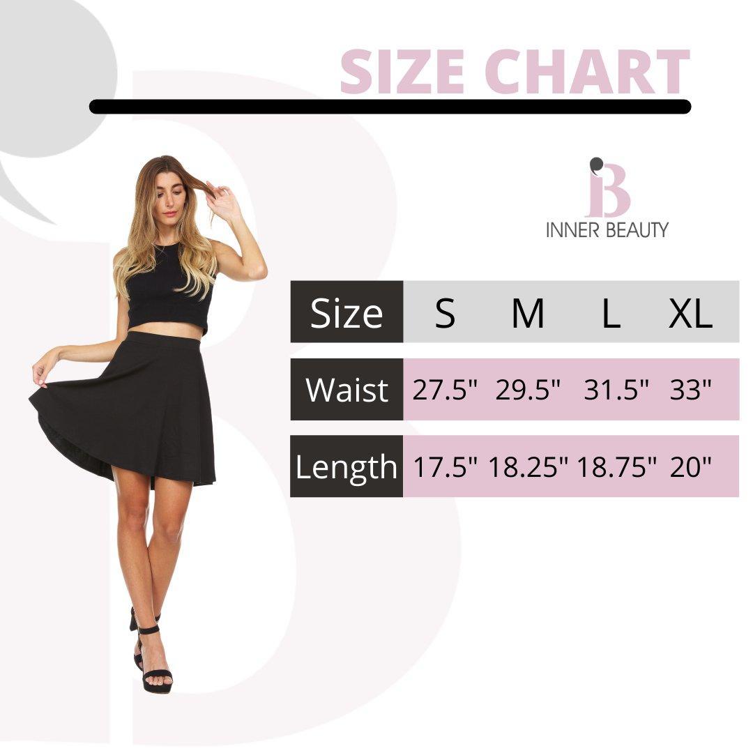 Solid Flared Skater Skirt Product Image