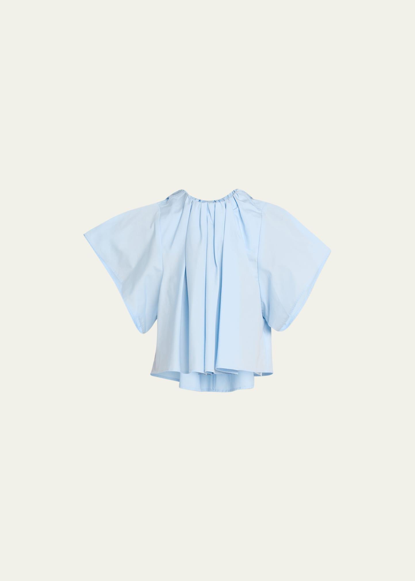 Pleated Short-Sleeve Top Product Image