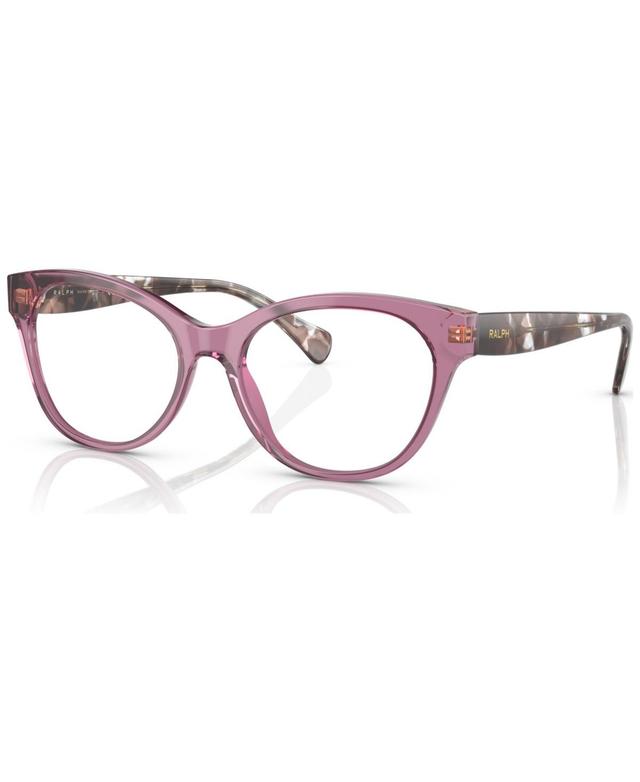 Ralph By Ralph Lauren Womens Cat Eye Eyeglasses, RA714154-o - Shiny Crystal Product Image