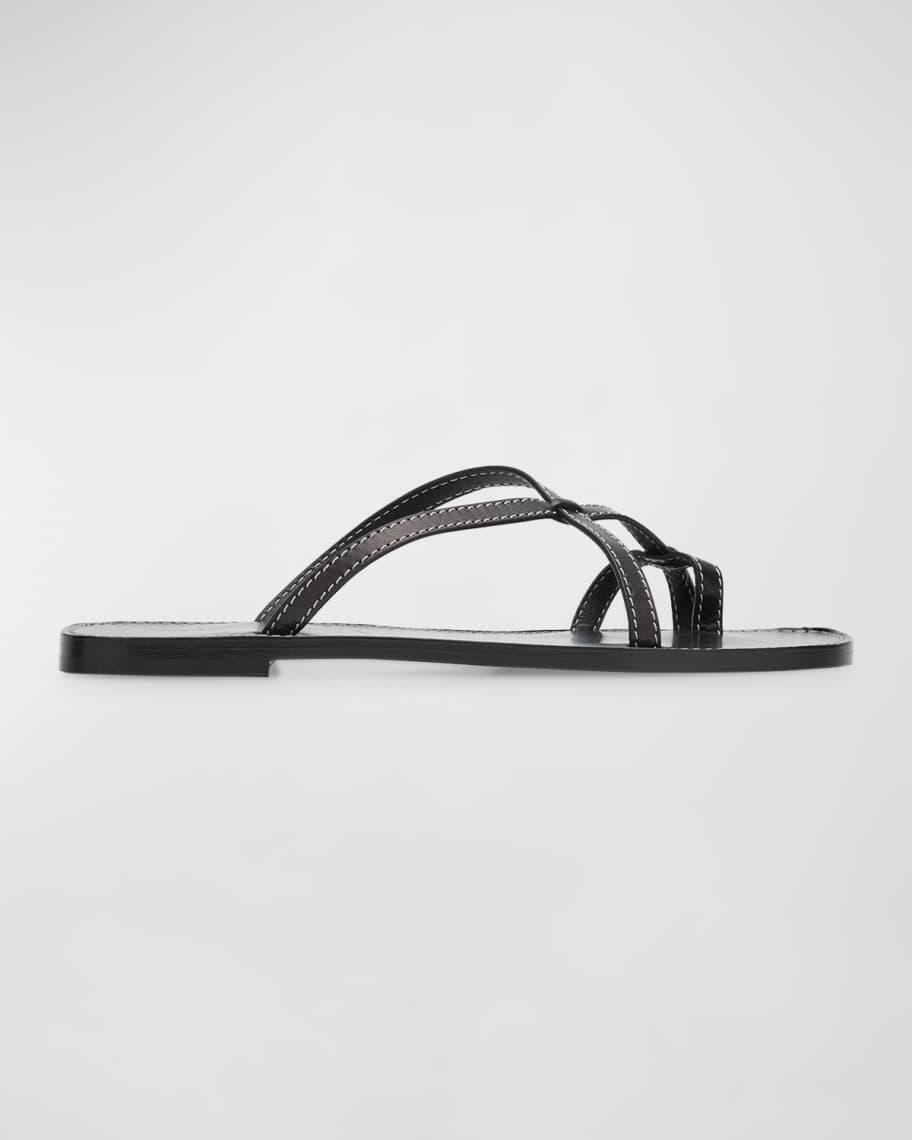 Link Leather Toe-Loop Slide Sandals product image