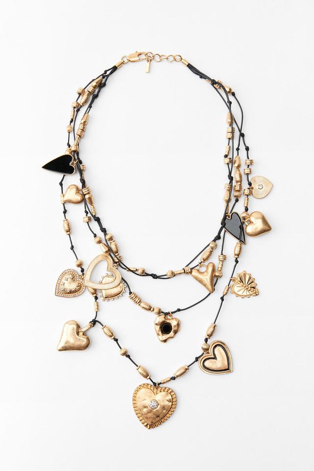 HEART MULTI-CHARM NECKLACE Product Image