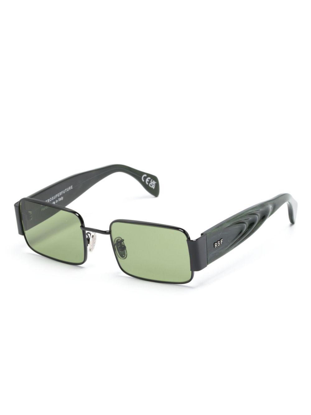 RETROSUPERFUTURE Z Rectangle-frame Sunglasses In Green Product Image