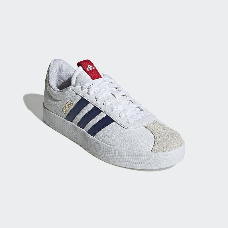 adidas VL Court 3.0 Dark Blue/Better Scarlet) Men's Shoes Product Image